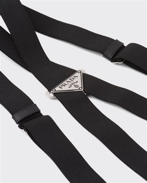 prada suspenders womens|Black Elasticized Suspenders .